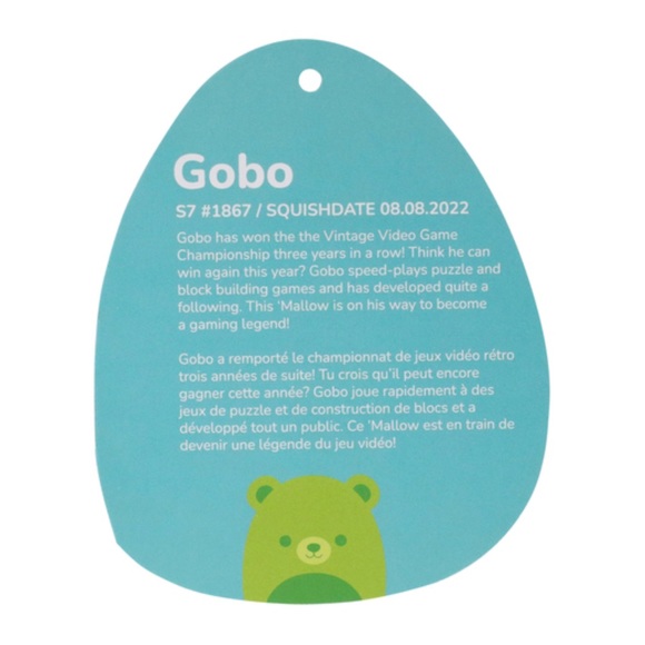 NWT 7.5” Gobo the Green Gummy Bear Squishmallow - Picture 3 of 3
